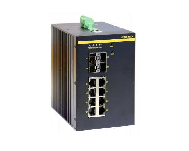 SICOM6800-D 12G端口三层网管型卡轨式全国产自主可控以太网交换机